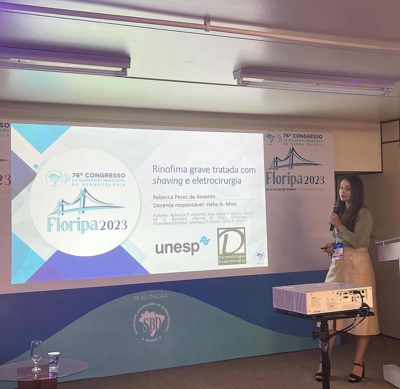 Apresentação de caso no Congresso Brasileiro de Dermatologia (SBD) em 2023.